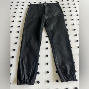 Paige denim Mayslie black luxe coated jogger